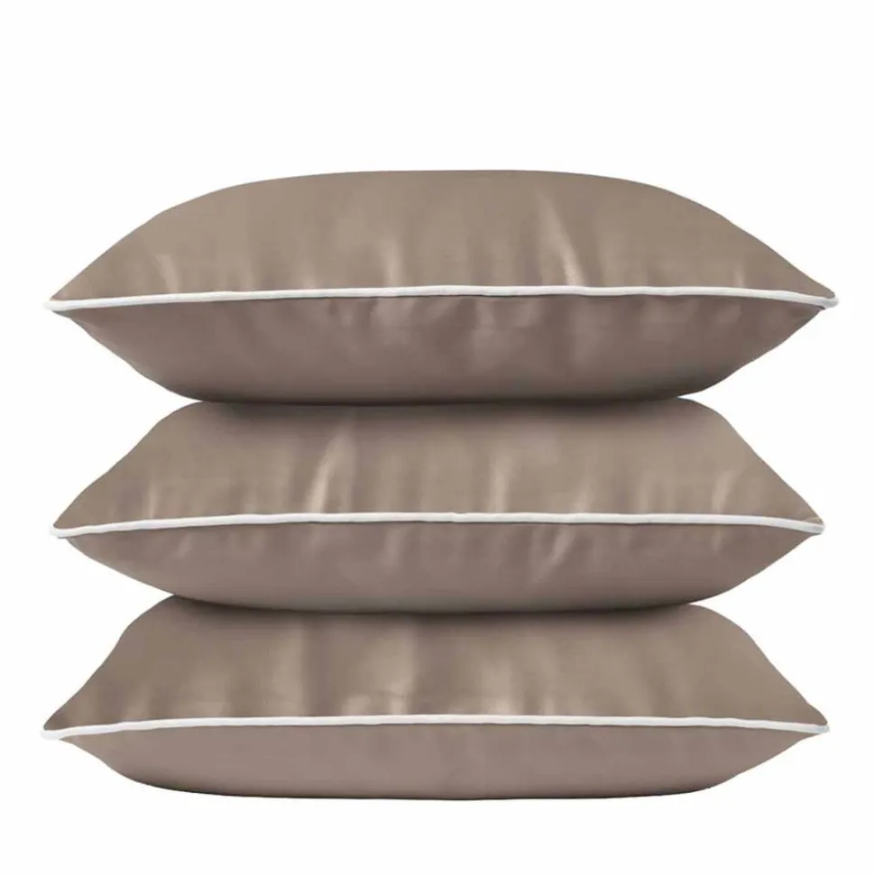 Poszewka na poduszkę z makosatyny 40 x 40 cm Pure Collection, 2 szt., taupe