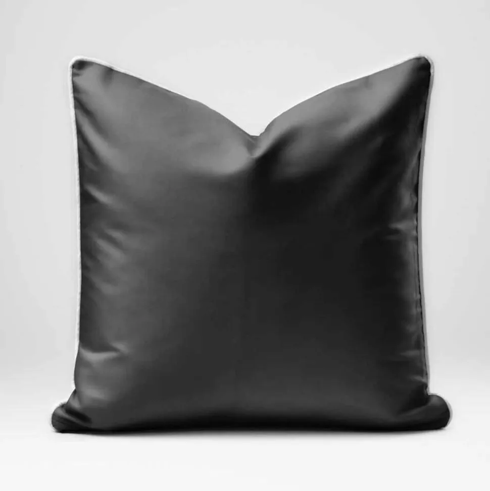 Poszewka na poduszkę z makosatyny 40 x 40 cm Pure Collection, 2 szt., ciemnoszara