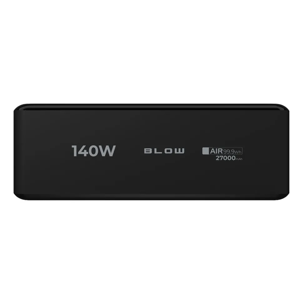 Powerbank Blow PB 30B, 27000 mAh, 140 W, z wyświetlaczem, czarny