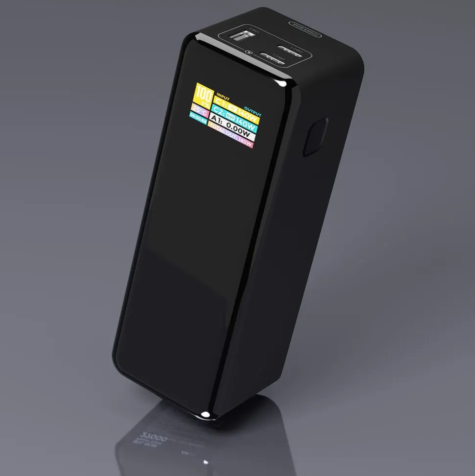 Powerbank Blow PB 30B, 27000 mAh, 140 W, z wyświetlaczem, czarny