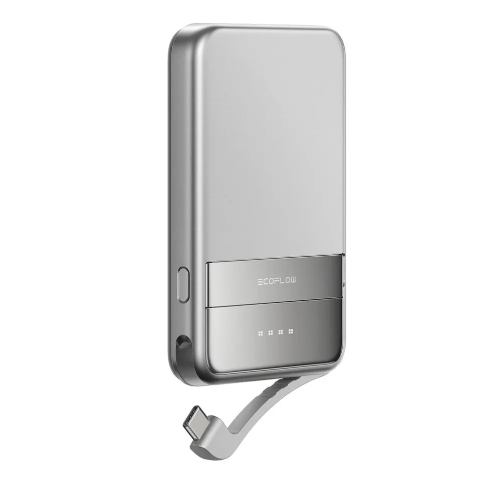 Powerbank EcoFlow Rapid Qi2 5000 mAh, 30 W, srebrny