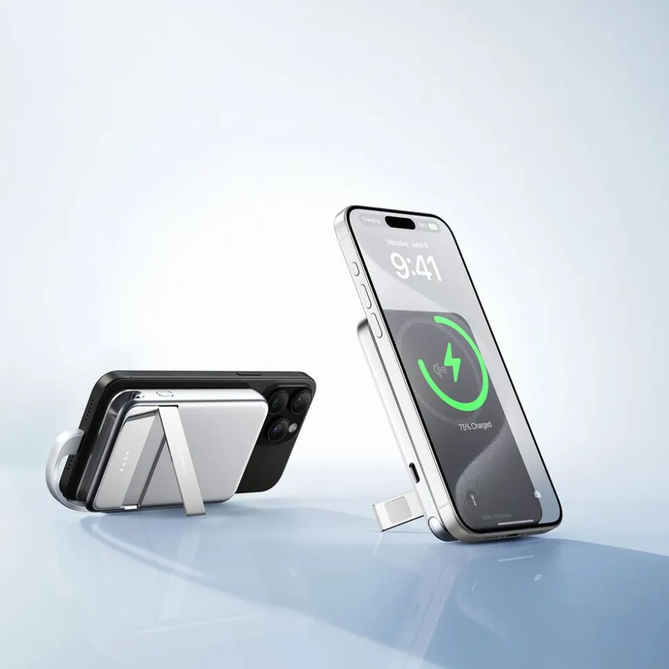 Powerbank EcoFlow Rapid Qi2 5000 mAh, 30 W, srebrny