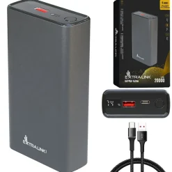 Powerbank Extralink EPB-126, 20000 mAh, 45 W, srebrny