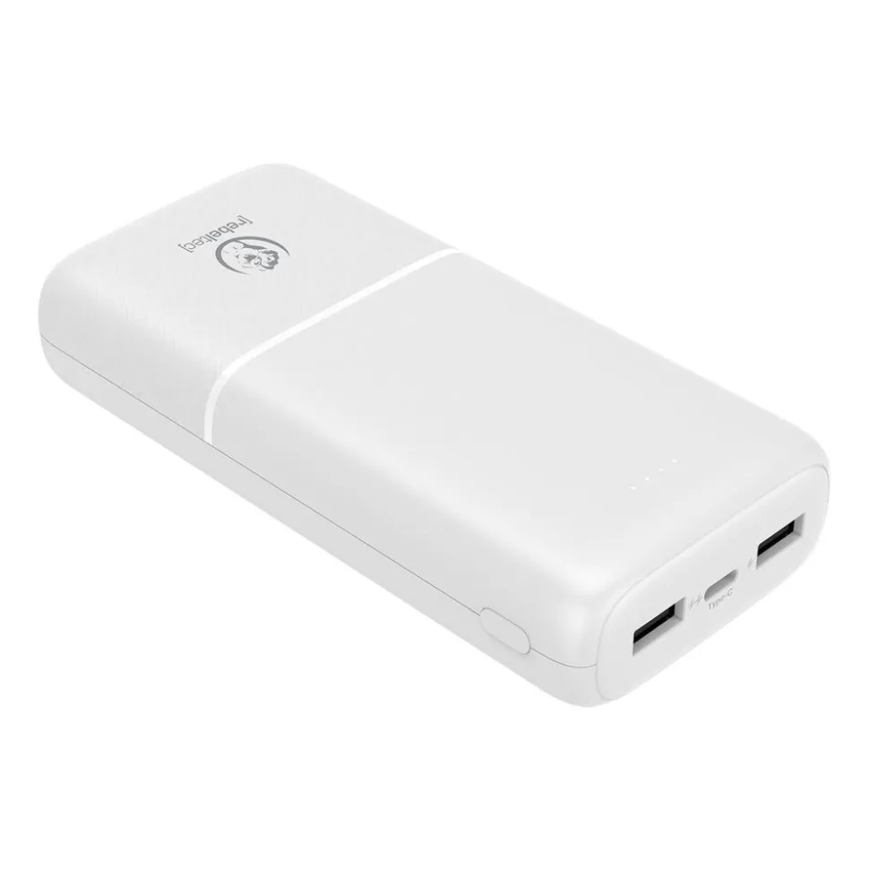 Powerbank Rebeltec P20, 20000 mAh, 10 W, biały