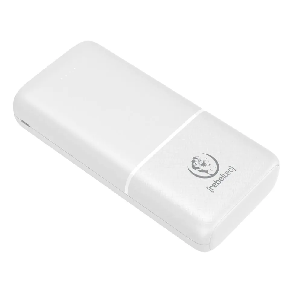 Powerbank Rebeltec P20, 20000 mAh, 10 W, biały