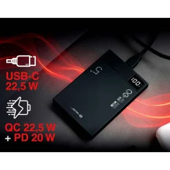 Powerbank Tracer AirMag1, 5000 mAh, czarny