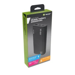 Powerbank Tracer Amos, 20000 mAh, 20 W, czarny