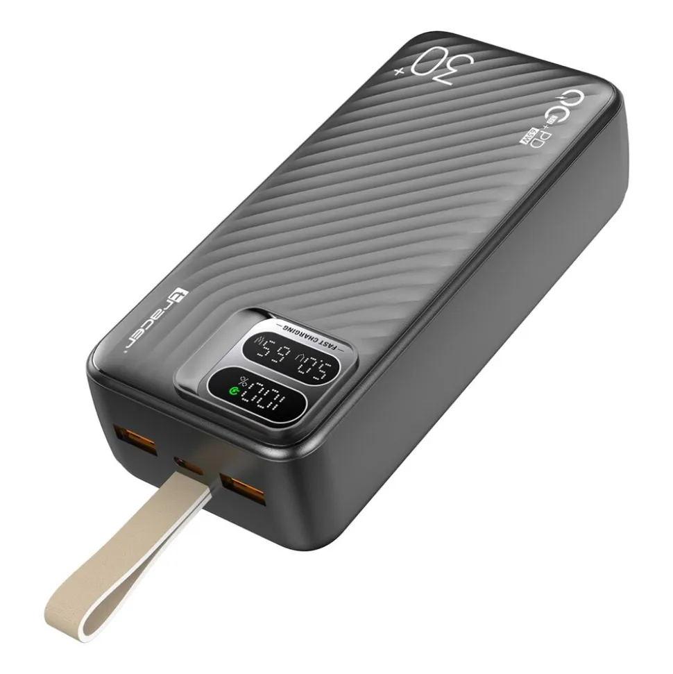 Powerbank Tracer Blaze, 30000 mAh, 65 W, czarny