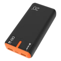 Powerbank Tracer EnerGen, 20000 mAh, grafitowo-pomarańczowy