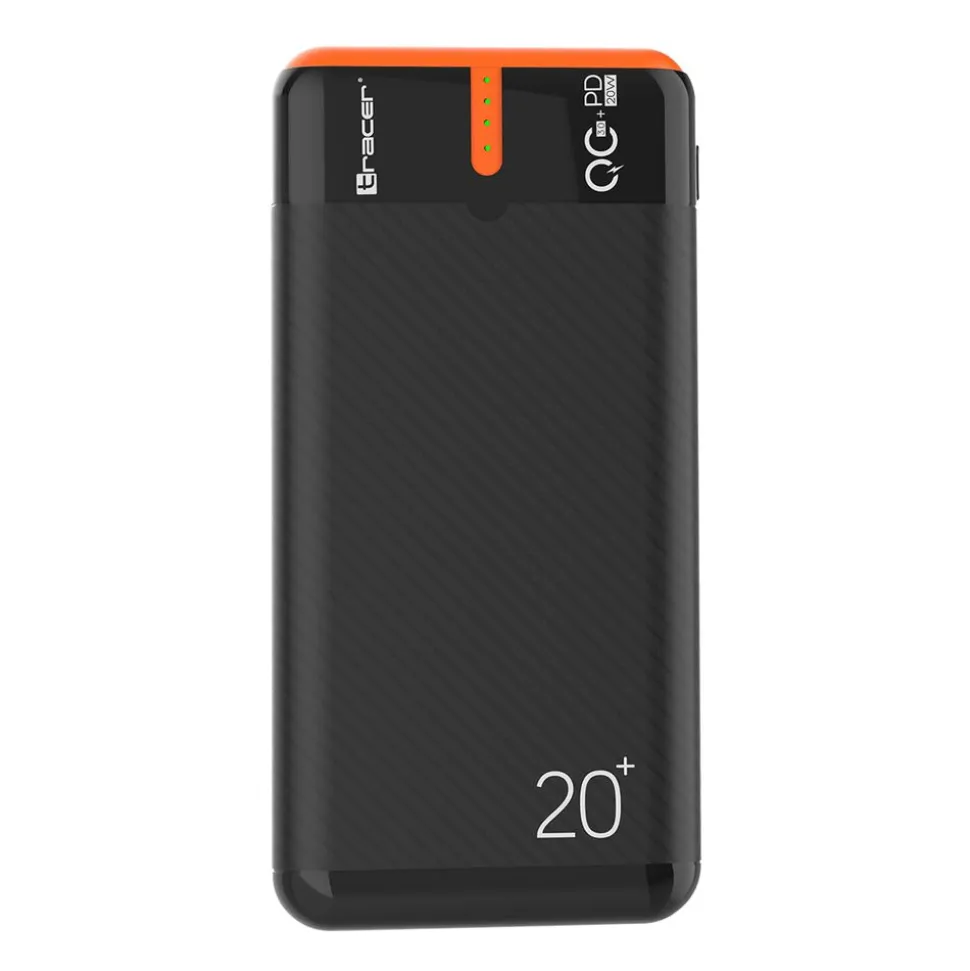Powerbank Tracer EnerGen, 20000 mAh, grafitowo-pomarańczowy