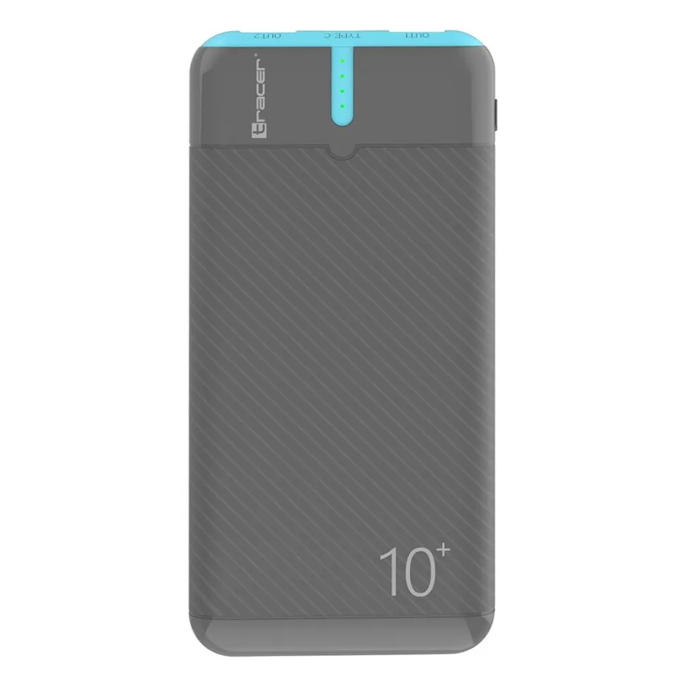 Powerbank Tracer EnerGo, 10000 mAh, szaro-niebieski