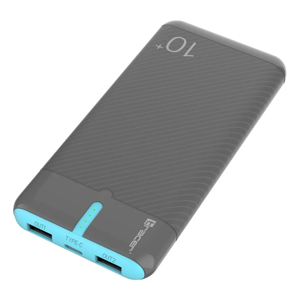 Powerbank Tracer EnerGo, 10000 mAh, szaro-niebieski