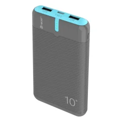 Powerbank Tracer EnerGo, 10000 mAh, szaro-niebieski