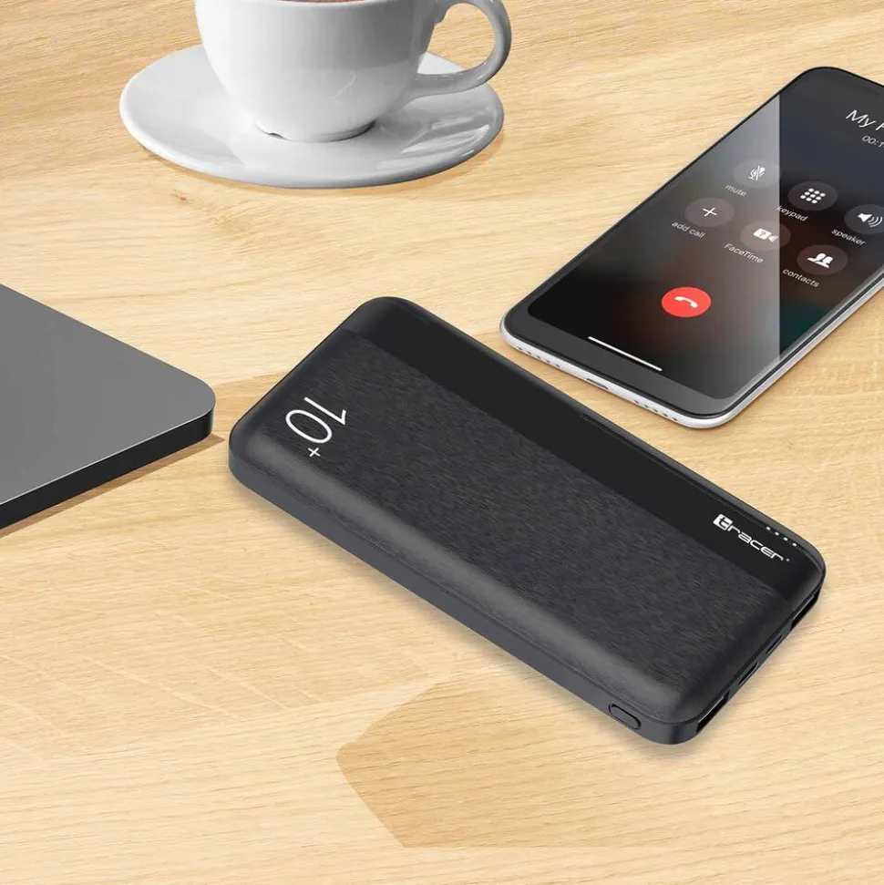 Powerbank Tracer WatsUp, 10000 mAh, czarny