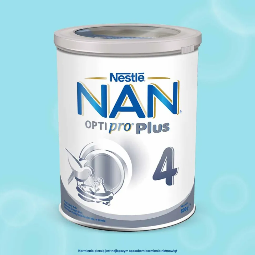 Produkt na bazie mleka NAN Optipro Plus 4, po 2 r.ż., 800 g
