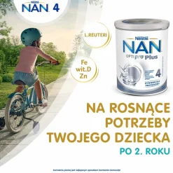 Produkt na bazie mleka NAN Optipro Plus 4, po 2 r.ż., 800 g