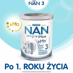 Produkt na bazie mleka NAN Optipro Plus 3 HMO, po 1. r.ż., 800 g