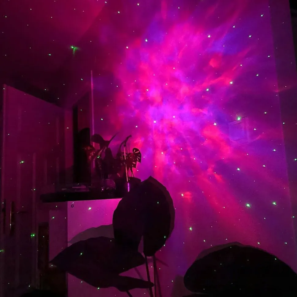 Projektor gwiazd LED, z głośnikiem Bluetooth, z pilotem, grafitowy