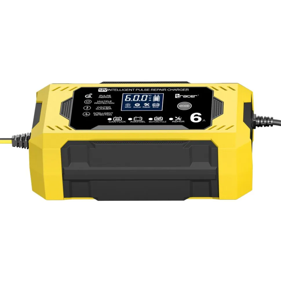 Prostownik automatyczny 12V/6A Tracer DT126, z funkcją diagnozy i regeneracji
