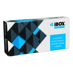Prostownik do akumulatora IBOX, 6/12 V 4 A, ekran z podświetleniem