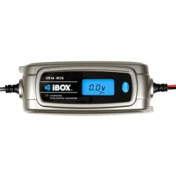 Prostownik do akumulatora IBOX, 6/12 V 4 A, ekran z podświetleniem