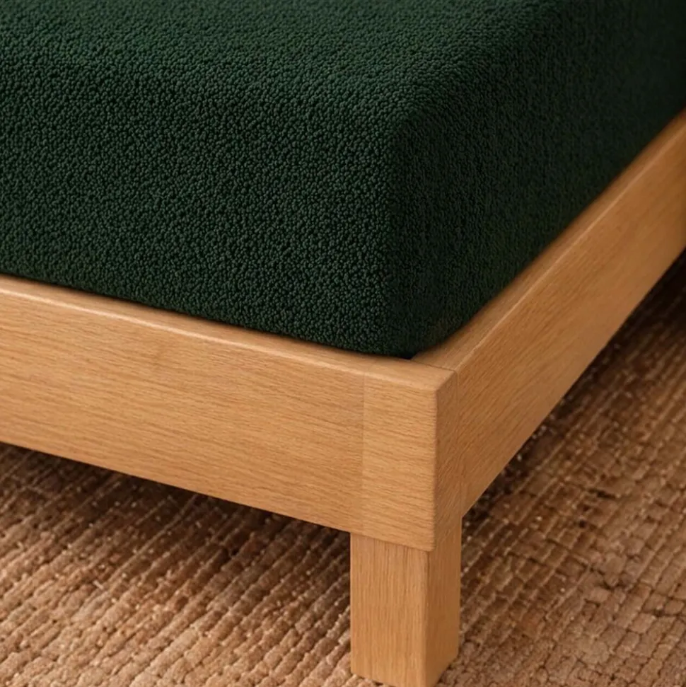 Prześcieradło frotte z gumką 140 x 200 cm Pation Home Luneo, zielone