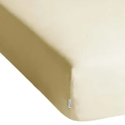 Prześcieradło z gumką 80-90 x 200 cm Restilo Amber, kremowe