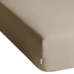 Prześcieradło z gumką 80-90 x 200 cm Restilo Amber, cappuccino