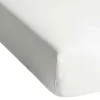 Prześcieradło z gumką 80-90 x 200 cm Restilo Amber, białe