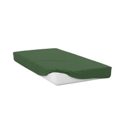 Prześcieradło z gumką 90 x 200 x 25 cm Soft Jersey, zielone