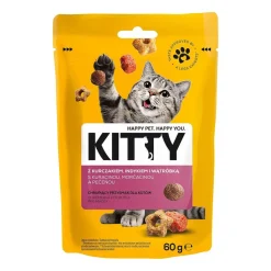Przekąska dla kota Kitty, granulki, 8 x 60 g, kurczak