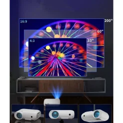Przenośny projektor Yoton Y7, Full HD, 220+ ANSI lumenów