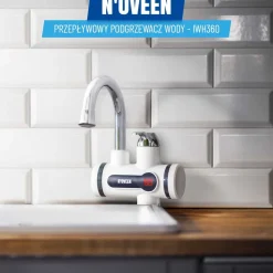 Przepływowy podgrzewacz wody NOVEEN IWH360, LED, 2 – 2,5 l/min