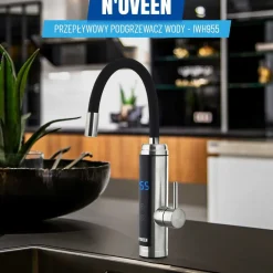 Przepływowy podgrzewacz wody Noveen IWH955, LED, 2 – 2,5 l/min