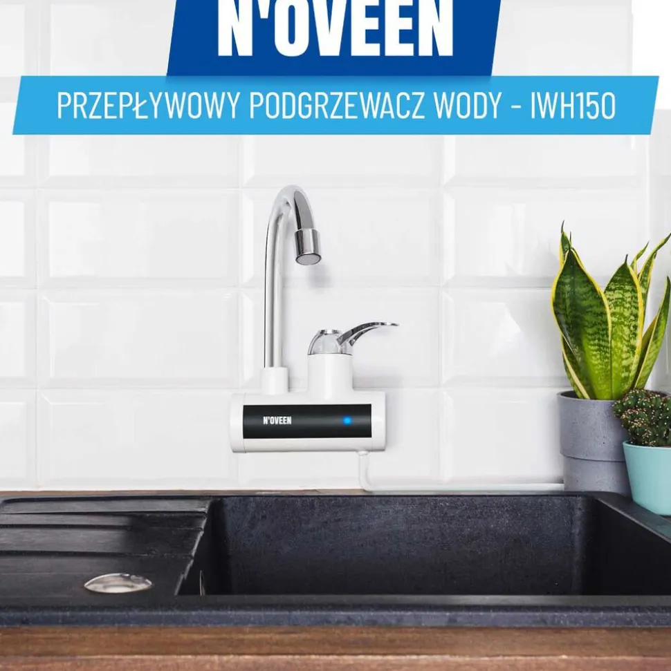 Przepływowy podgrzewacz wody NOVEEN IWH150, 2 – 2,5 l/min