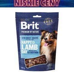 Przysmak dla psa Brit Premium By Nature, jagnięcina z rokitnikiem, 10 x 180 g