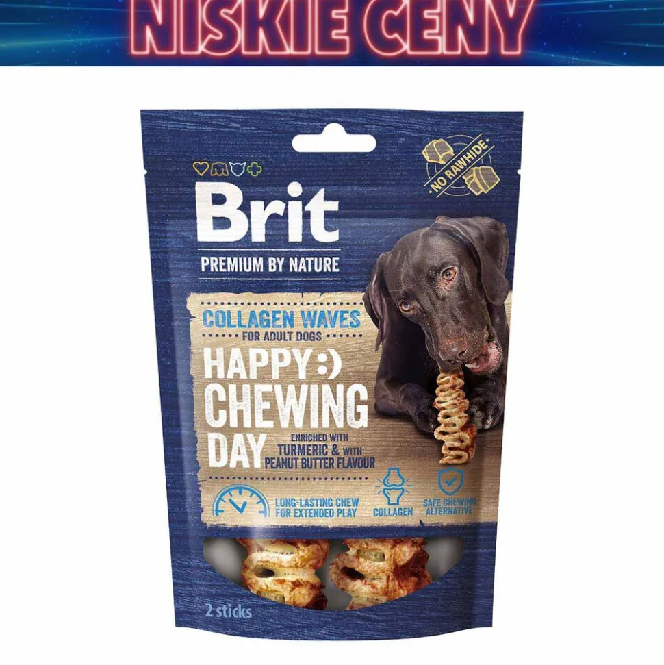Przysmak dla psa Brit Premium By Nature, z kolagenem, falbanki, 15 x 2 szt.