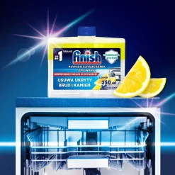 Płyn do czyszczenia zmywarki Finish Lemon, 2 x 250 ml