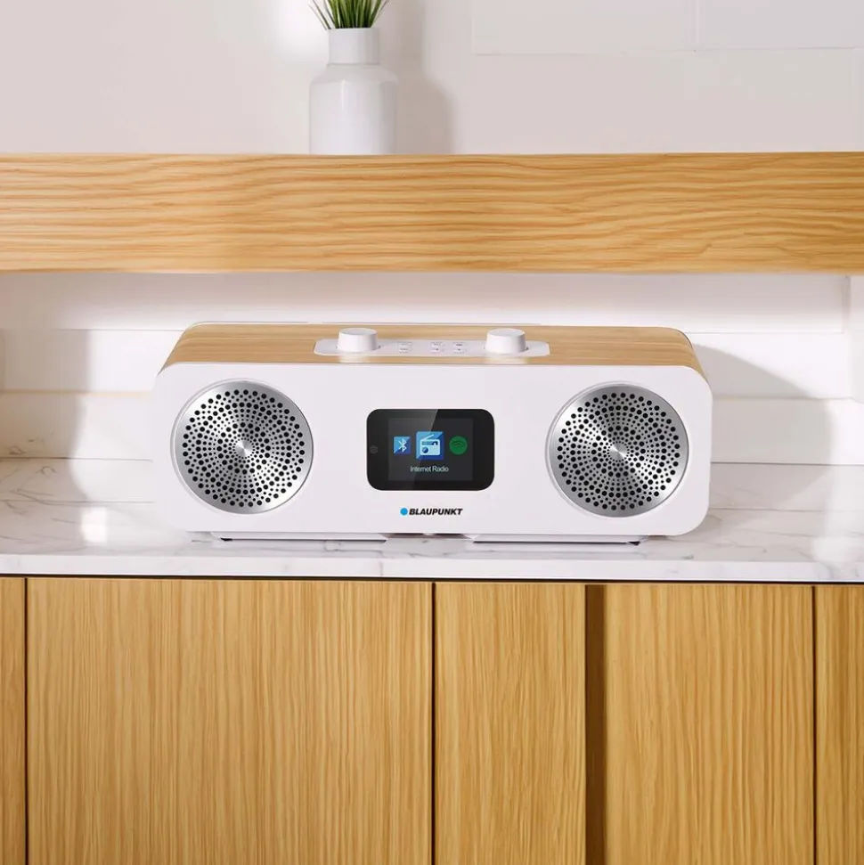 Radio internetowe Blaupunkt IR50DAB, Bluetooth, tuner DAB+/FM, kremowe