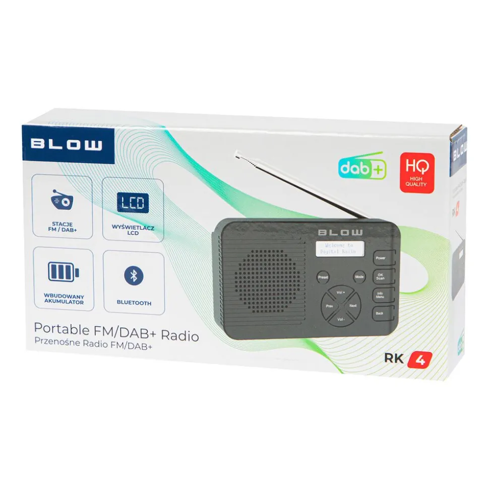 Radio kuchenne Blow RK4, FM/DAB+, Bluetooth