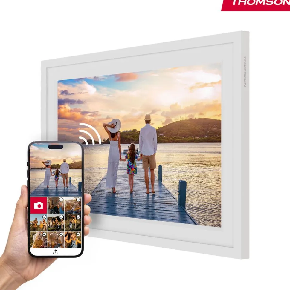 Ramka cyfrowa na zdjęcia Thomson F10W, 10”, 32 GB, biała