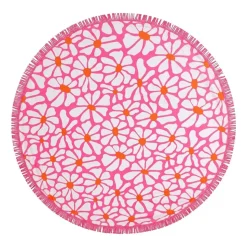 Ręcznik plażowy 150 cm Smukee Home, różowy