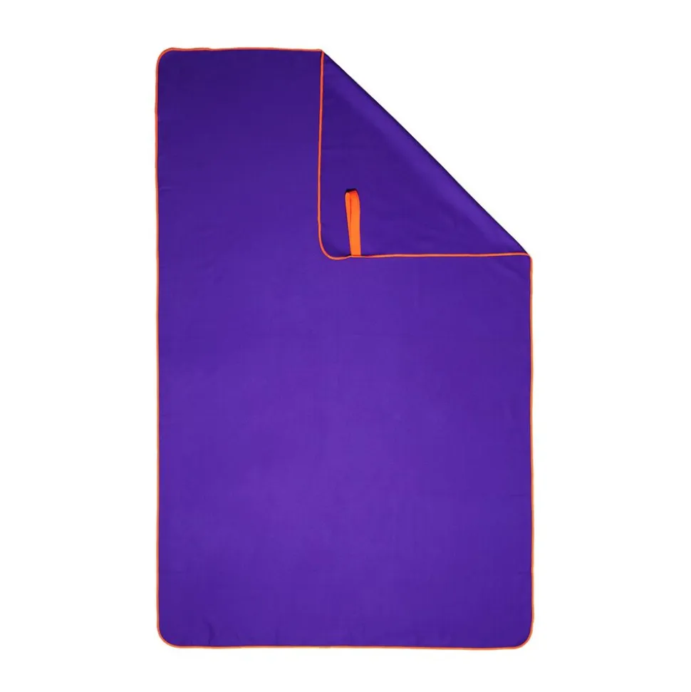 Ręcznik z mikrofibry 80 x 130 cm Faro Fitness, z gumką, fioletowy