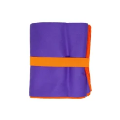 Ręcznik z mikrofibry 80 x 130 cm Faro Fitness, z gumką, fioletowy