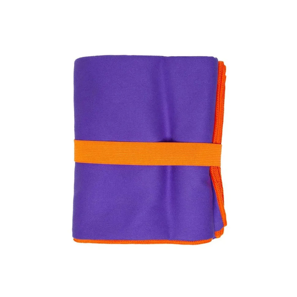 Ręcznik z mikrofibry 80 x 130 cm Faro Fitness, z gumką, fioletowy