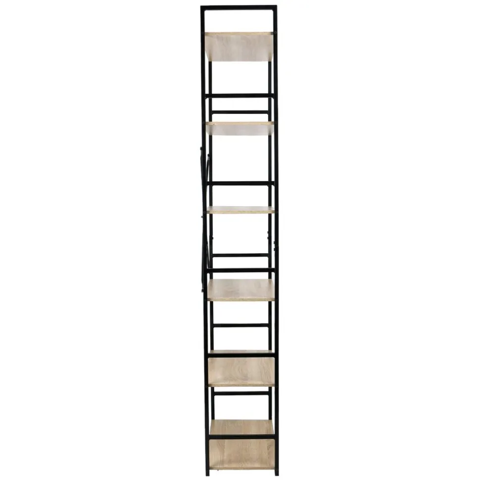 Regał na książki Smukee Home, 176 x 60 x 28 cm, 6 półek, brązowy