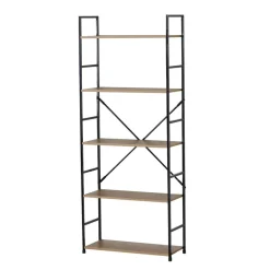 Regał 58,6 x 23,5 x 144 cm Sanico, 5 półek, dębowy