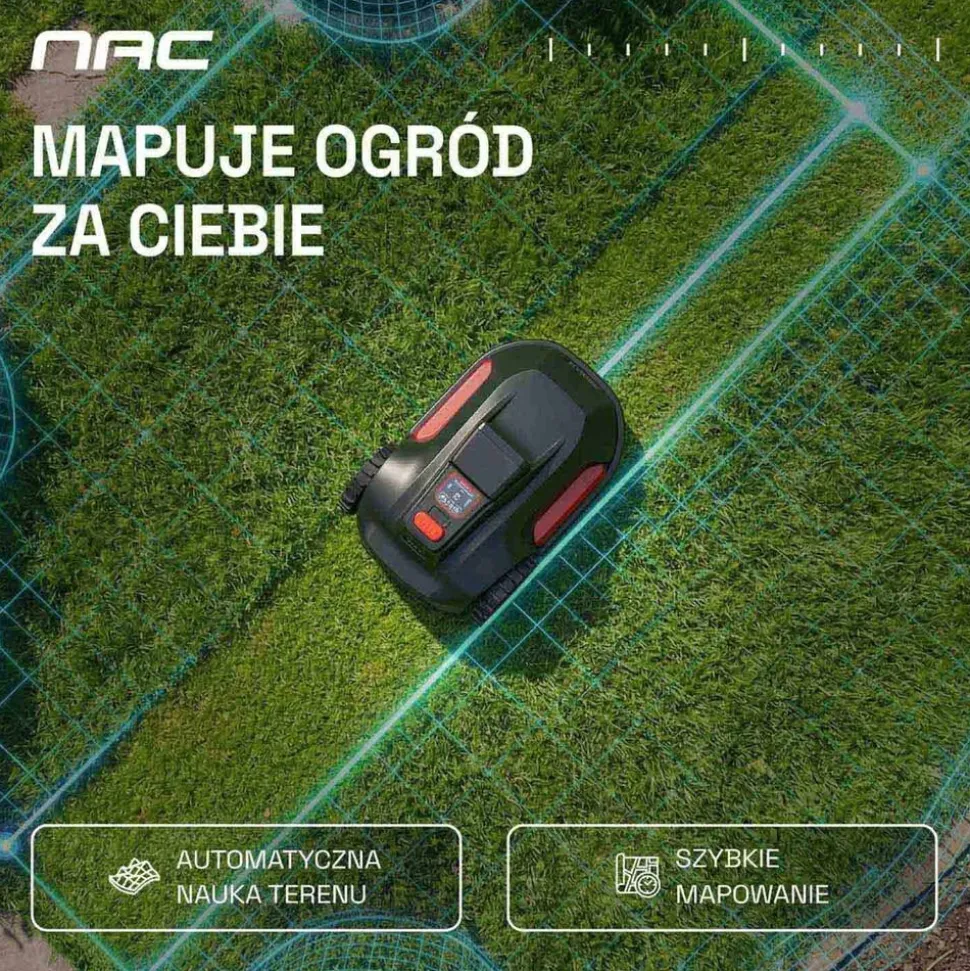 Robot koszący NAC N01000-AI, do 1000 m²