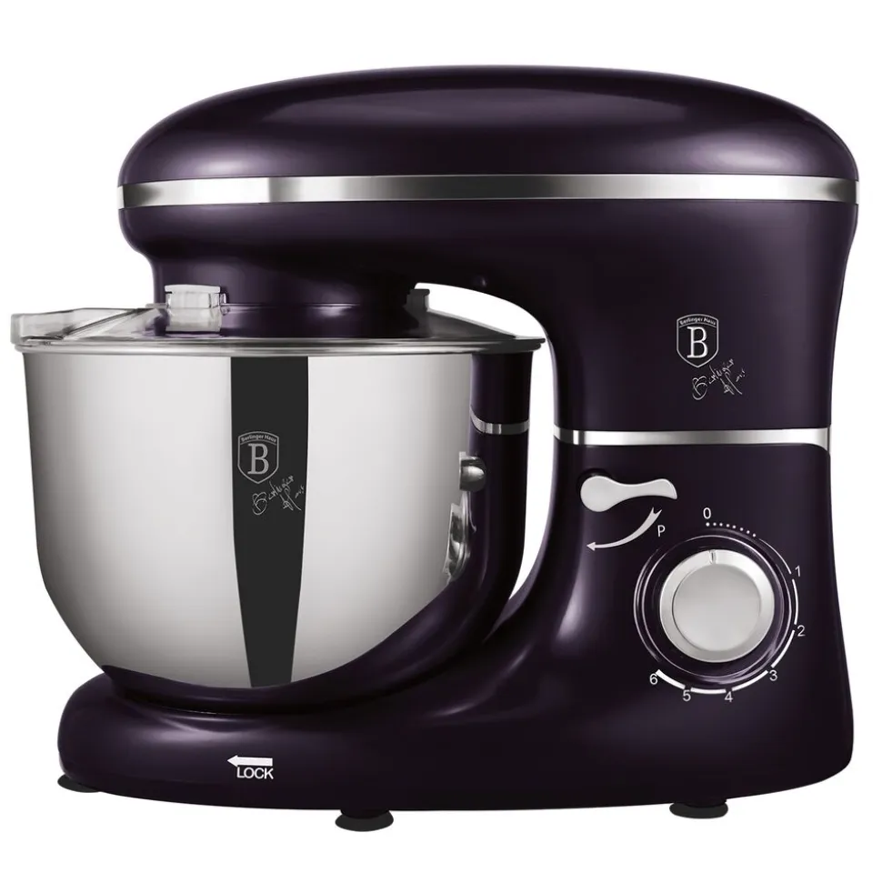 Robot planetarny BerlingerHaus Purple Eclipse, 1300 W, 6 l, 3 końcówki