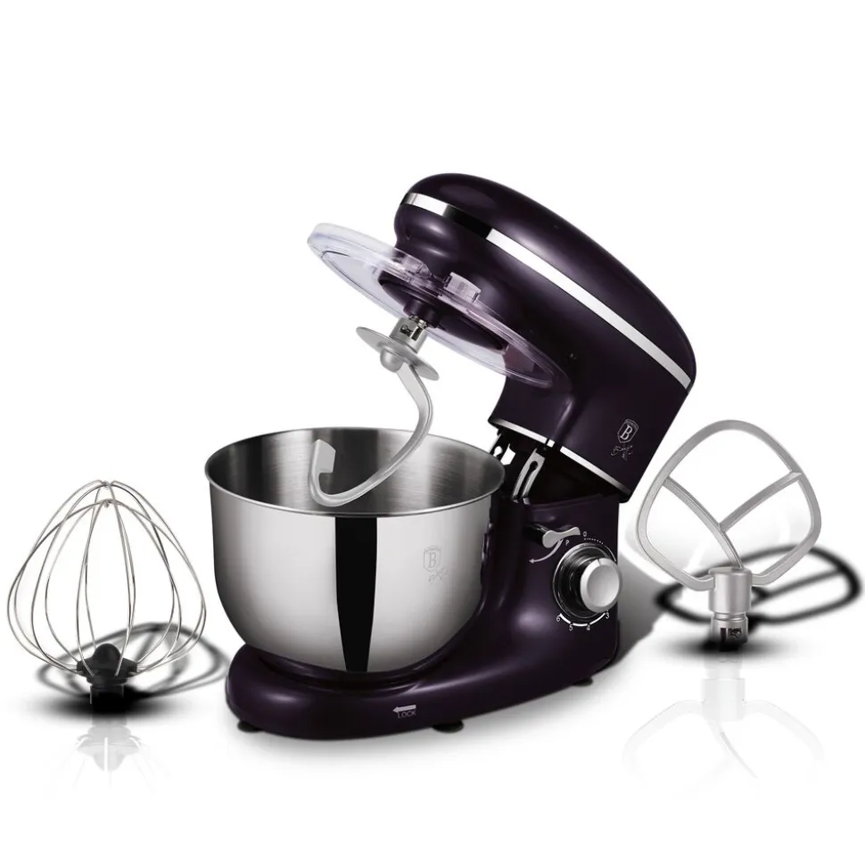 Robot planetarny BerlingerHaus Purple Eclipse, 1300 W, 6 l, 3 końcówki